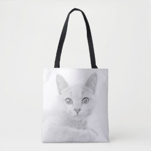 Tote Bag SUPER CUTE Cat Portrait Photographie