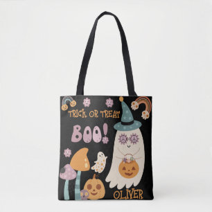 Tote Bag Super Halloween Boo Cute Trace ou Treat Custom