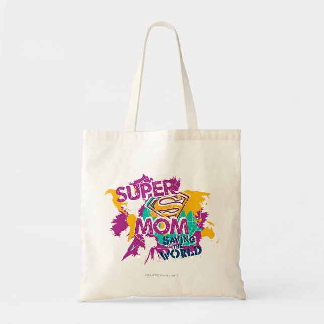 Tote Bag Super Maman sauve le monde (Devant)