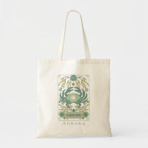 Tote Bag Super Rétro Cancer Horoscope Astrologie Vert