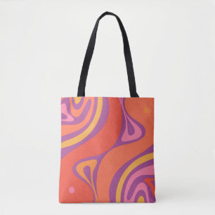 Tote Bag Super Trippy Retro esthétique Abstraite coloré