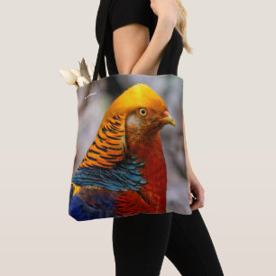 Tote Bag Superbe profil d'un faisan rouge doré