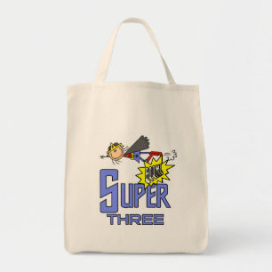 Tote Bag Superhero Girl 3e Anniversaire Tshirts et cadeaux