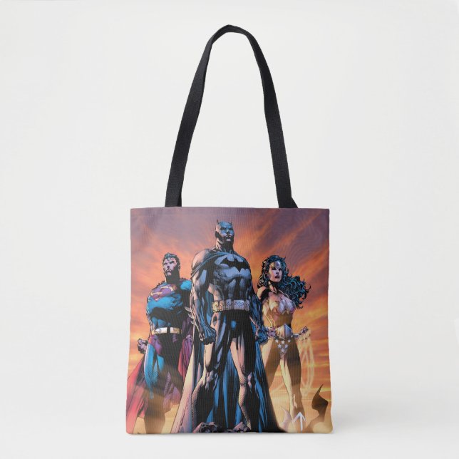 Tote Bag Superman, Batman et Wonder Woman Trinity (Devant)