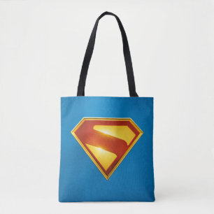 Tote Bag Superman Golden S Shield brillance
