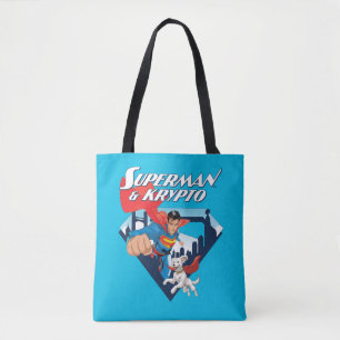 Tote Bag Superman & Krypto Soar