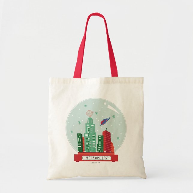 Tote Bag Superman Metropolis Globe des neiges (Devant)