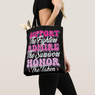Tote Bag Support en ruban rose Admirez la sensibilisation a