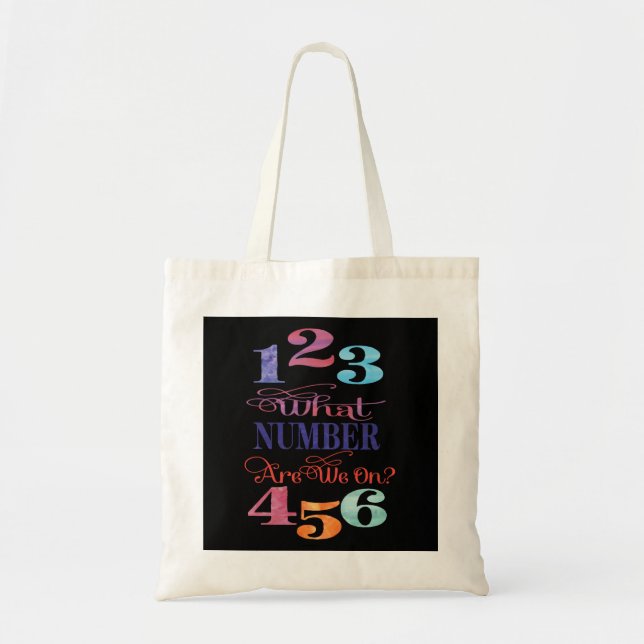 Tote Bag Sur Quel Numéro On ? Bunco Typographie noir (Devant)