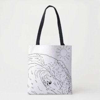 Tote Bag Surf Adulte Coloration Full Fourre-tout
