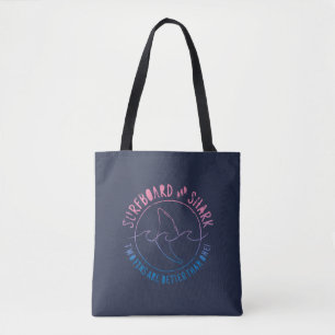 Tote Bag Surf Et Requin Drôle Surfer Surf Été