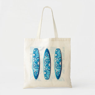Tote Bag Surf super avec design fleuri