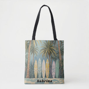 Tote Bag Surf Up, Style Pastel Personnalisé