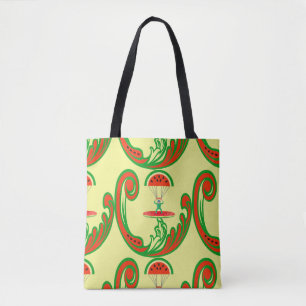 Tote Bag Surfer et Skydiver à Melon Water