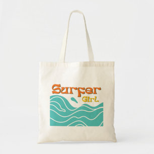 Tote Bag Surfer fille surf cadeaux femmes