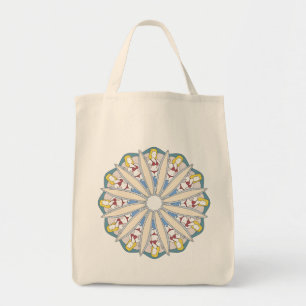 Tote Bag Surfer girl Mandala Female Surfer