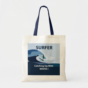 Tote Bag Surfer Plage Surf
