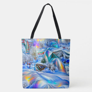 Tote Bag Surreal Winter Wonderland avec lumière Iridescente