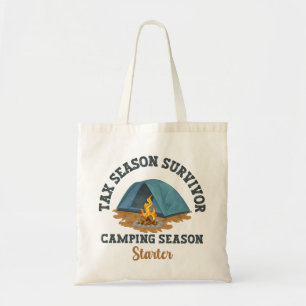 Tote Bag Survivant de la saison fiscale, Camping Season Sta