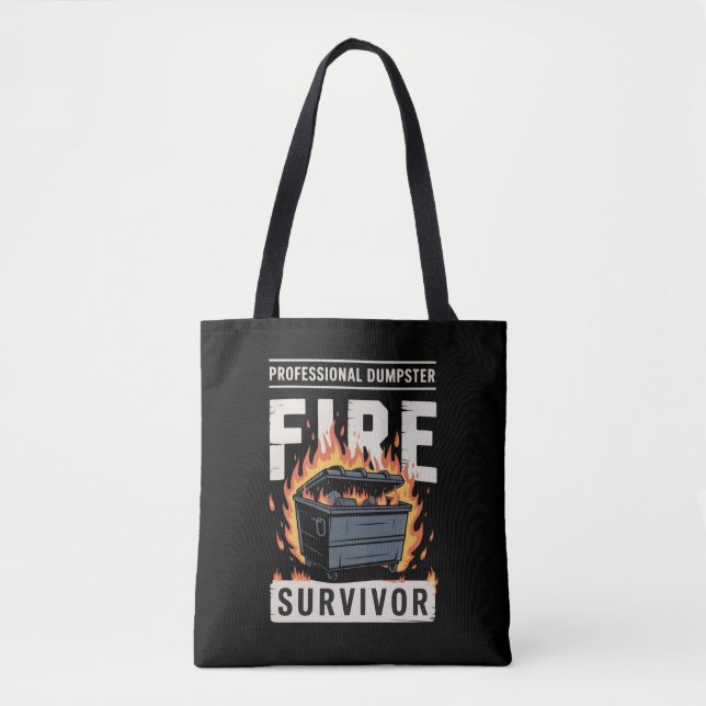 Tote Bag Survivant professionnel de l'incendie de la poubel (Devant)