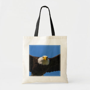 Tote Bag Survol de pygargue à tête blanche de près