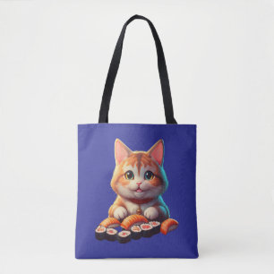 Tote Bag Sushi Cat