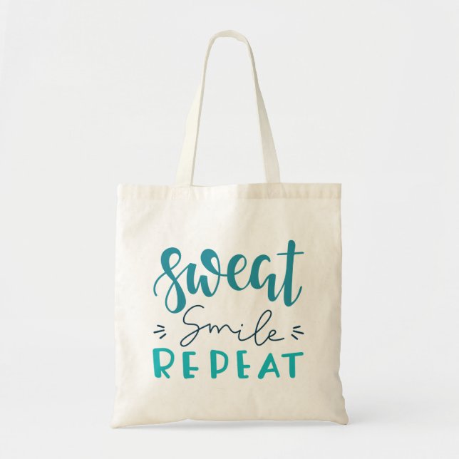 Tote Bag Sweat Smile Repeat (Devant)