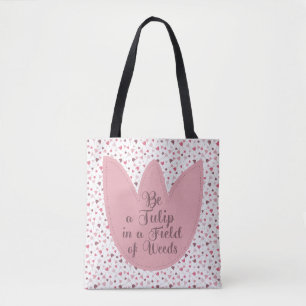 Tote Bag Sweet Simple Tulip Motif rose - Toutes les directi