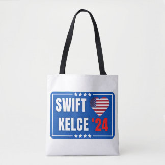 Tote Bag Swift Kelce 24 Heart