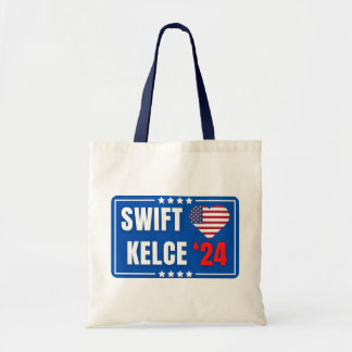 Tote Bag Swift Kelce 24 Heart