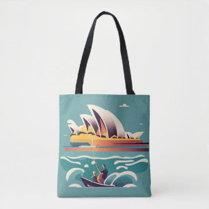 Tote Bag Sydney Opera House Australie peinture souvenir