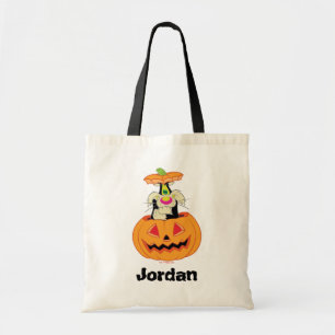 Tote Bag SYLVESTER™ Caché dans un Jack-o-Lanterne