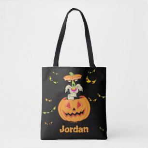 Tote Bag SYLVESTER™ Caché dans un Jack-o-Lanterne