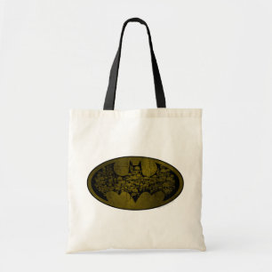 Tote Bag Symbole Batman   Crânes dans le logo de chaume