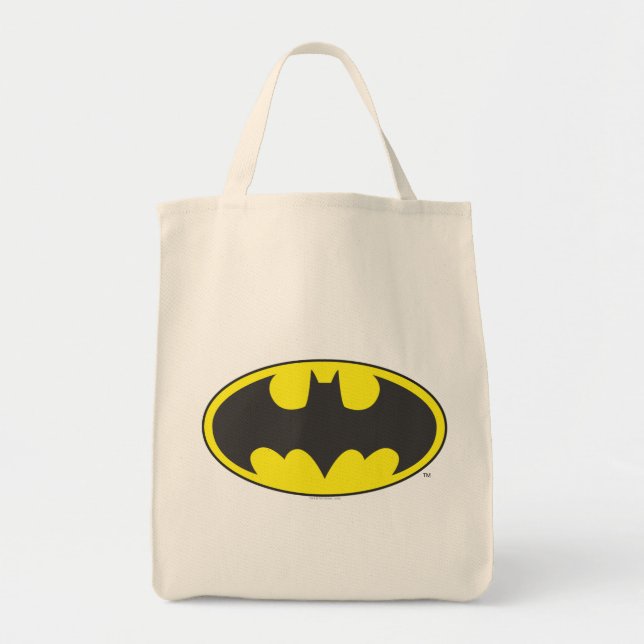 Tote Bag Symbole Batman | Logo Oval de chauve-souris (Devant)