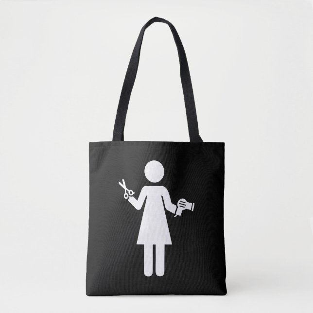 Tote Bag Symbole coiffeur (Devant)