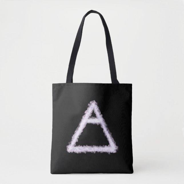 Tote Bag Symbole d'alchimie de l'élément d'air émietté (Devant)
