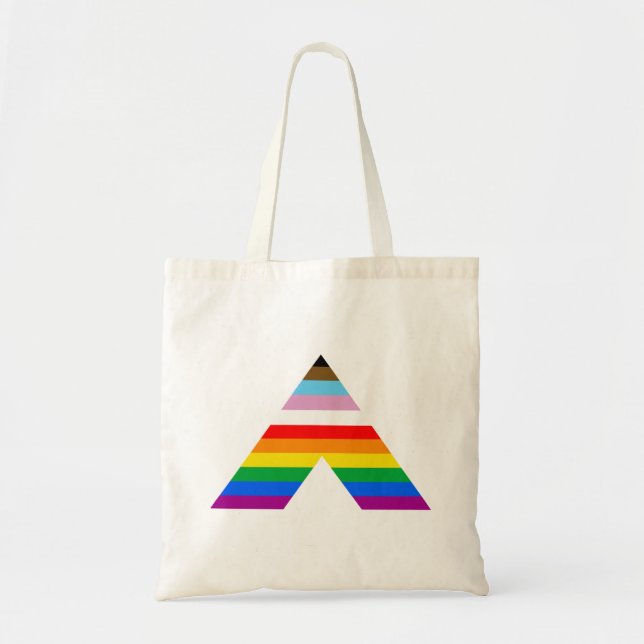 TOTE BAG SYMBOLE D'ALLIÉ LGBTQ POC (Devant)