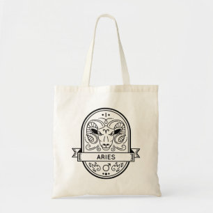 TOTE BAG SYMBOLE DE BADGE ZODIAC AIRES FRAPPER