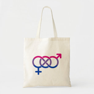 Tote Bag Symbole de genre bisexuel