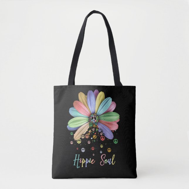 TOTE BAG SYMBOLE DE LA PACITÉ HIPINE ÂME AMATEURS DE FLEURS (Devant)
