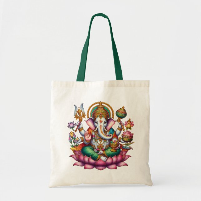 Tote Bag Symbole de la prospérité et de la sagesse de Ganes (Devant)