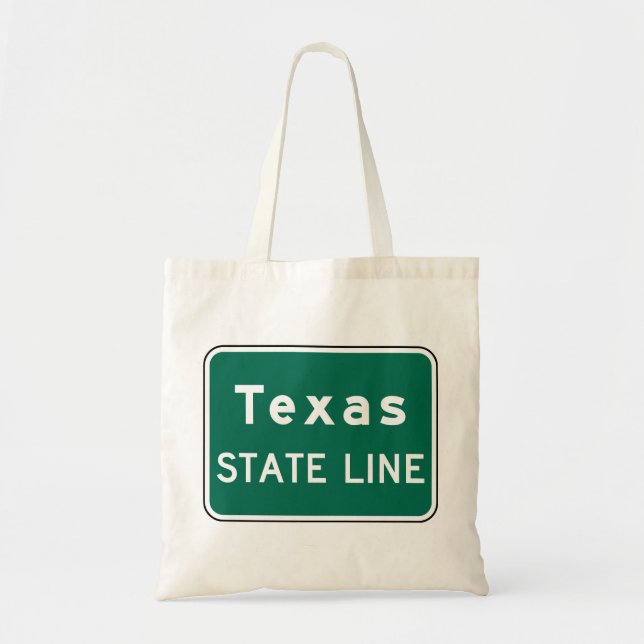 Tote Bag SYMBOLE DE LA ROUTE DU Texas State Line (Devant)