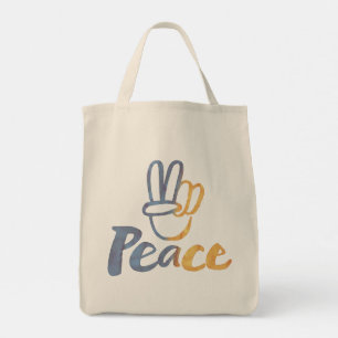 Tote Bag SYMBOLE DE PAIX V-SIGNE Ukraine anti-guerre