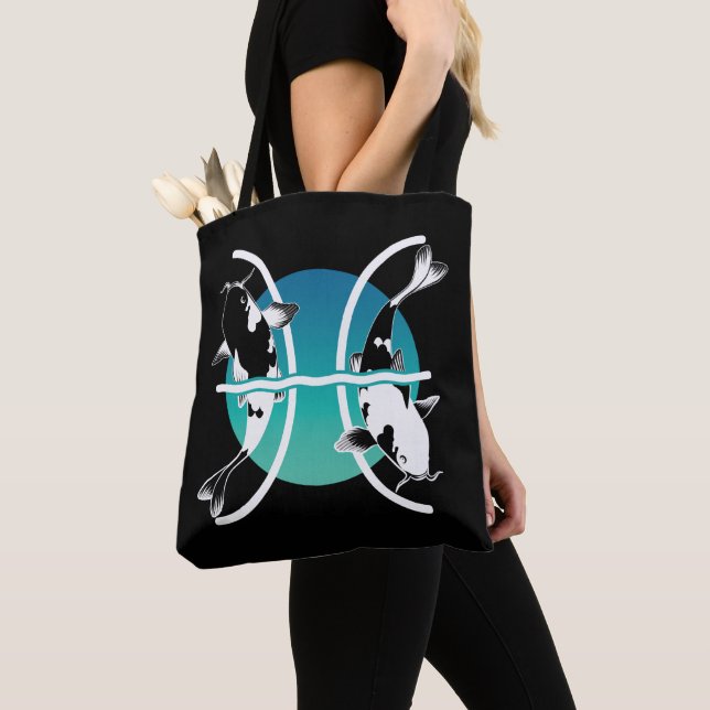 Tote Bag Symbole des Poissons - Symbole zodiaque astrologiq (De près)