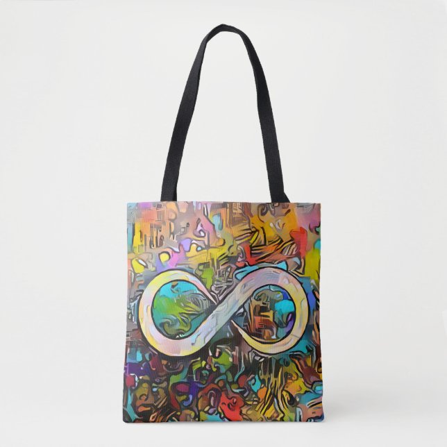Tote Bag Symbole d'infini  | Sensibilisation sur l'autisme  (Devant)