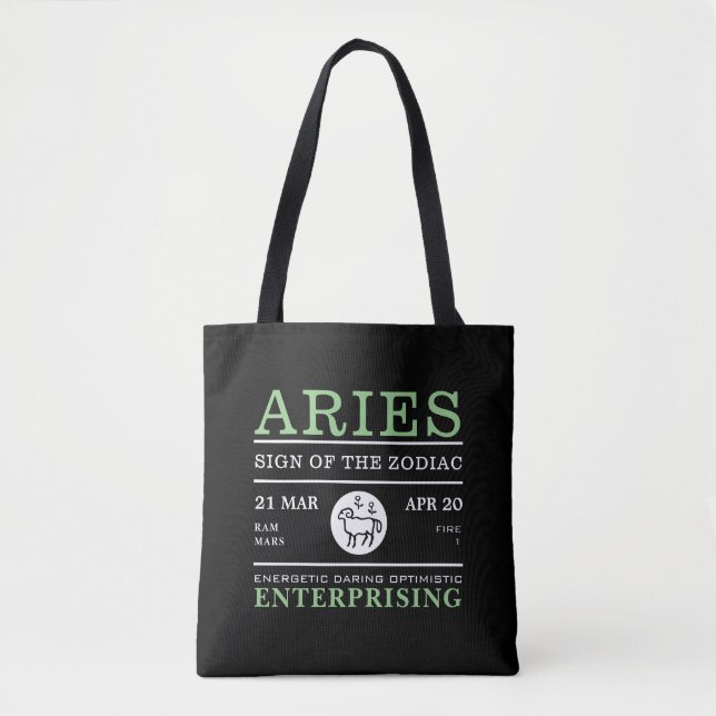 Tote Bag Symbole du Zodiaque, Astrologique (Devant)