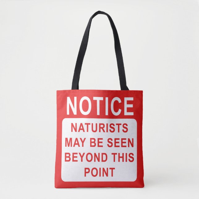 Tote Bag Symbole naturiste (Devant)