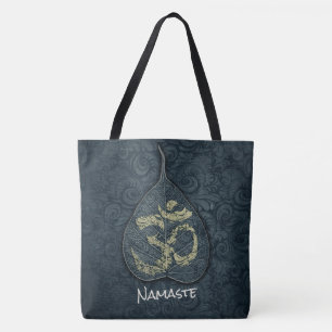 Tote Bag Symbole OM Bodhi - Noir & Or - YOGA Instructeur