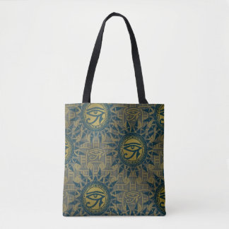 Tote Bag Symbole solaire de l'Œil de Râ de l'Égypte antique